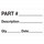 Tape Logic DL1184 Production Labels - 3 in x 5 in - Semi-Gloss Coated Paper - Black/White - 11084