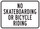 Brady B-959 Aluminum Rectangle White Prohibited Activities Sign - Reflective - 115525