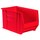 Akro-Mils Akrobin 200 lb Red Industrial Grade Polymer Stacking Storage Bin - 20 in Length - 12 3/8 in Width - 12 in Height - 1 Compartments - 30282 RED