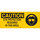 Brady B-120 Fiberglass Reinforced Polyester Rectangle Yellow PPE Sign - 17 in Width x 7 in Height - 73457