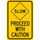 Brady B-302 Polyester Rectangle Yellow Stop Signs, Traffic Control Signs & Banners Sign - 12 in Width x 18 in Height - Laminated - 124490