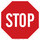 Brady B-120 Fiberglass Reinforced Polyester Octagon Red Stop Signs, Traffic Control Signs & Banners Sign - 18 in Width x 18 in Height - 75205
