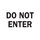 Brady B-120 Fiberglass Reinforced Polyester Rectangle White Restricted Area Sign - 14 in Width x 10 in Height - 69096