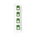 Brady PTLEP-167-593-GN Die-Cut Printer Label Roll - 1.2 in x 1 1/2 in - Polyester - Green - B-593 - 89895