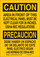 Brady B-302 Polyester Rectangle Yellow Electrical Safety Sign - 10 in Width x 14 in Height - Laminated - Language English / Spanish - 125342