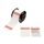 Brady B30-255-851-ANSIDF Pre-sized Tags for Printers - 3.25 in x 100 ft - Polyester - Red on White - B-851 - 62148