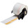 Brady PTL-32-427-OR Die-Cut Printer Label Roll - 1.5 in x 1 1/2 in - Vinyl - Clear / Orange - B-427 - 18594