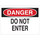 Brady B-302 Polyester Rectangle White Restricted Area Sign - 5 in Width x 3.5 in Height - Laminated - 87750