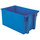 Akro-Mils 35300 Stackable Tote - 3.7 ft, 27.4 gal - Blue - 29 1/2 in x 19 1/2 in x 15 in - 35300 BLUE