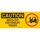 Brady B-120 Fiberglass Reinforced Polyester Rectangle Yellow Truck & Forklift Warehouse Traffic Sign - 17 in Width x 7 in Height - 70577