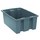 Akro-Mils 35200 Stackable Tote - 0.8 ft, 6.1 gal - Gray - 19 1/2 in x 13 1/2 in x 8 in - 35200 GREY