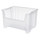Akro-Mils Stak-N-Store 75 lb Clear Industrial Grade Polymer Stacking Storage Bin - 15 1/4 in Length - 19 7/8 in Width - 12 7/16 in Height - 1 Compartments - 13017SCLAR