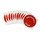 Brady THTEP-197-593RD Die-Cut Printer Label Roll - Polyester - White on Red - B-593 - 89659