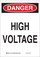 Brady B-120 Fiberglass Reinforced Polyester Rectangle White Electrical Safety Sign - 10 in Width x 14 in Height - 122788