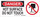 Brady B-120 Fiberglass Reinforced Polyester Rectangle White Equipment Safety Sign - 17 in Width x 7 in Height - 69028
