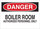 Brady B-120 Fiberglass Reinforced Polyester Rectangle White Hazardous Material Sign - 14 in Width x 10 in Height - 69771