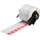 Brady PTL-29-427-RD Die-Cut Printer Label Roll - 0.5 in x 1 1/2 in - Vinyl - Clear / Red - B-427 - 33893