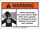Brady B-120 Fiberglass Reinforced Polyester Rectangle White Chemical Warning Sign - 14 in Width x 10 in Height - 106038