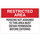 Brady B-302 Polyester Rectangle White Restricted Area Sign - 14 in Width x 10 in Height - Laminated - 84186