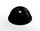 3M Bumpon SJ5027 Black Bumper/Spacer Pad - Hemispherical Shaped Bumper - 0.63 in Width - 0.312 in Height - 52892