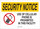 Brady B-401 High Impact Polystyrene Rectangle White No Electronics Sign - 14 in Width x 10 in Height - 95498