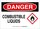 Brady B-302 Polyester Rectangle White Flammable Material Sign - 10 in Width x 7 in Height - Laminated - 131807