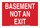Brady B-302 Polyester Rectangle Red No Exit Sign - 14 in Width x 10 in Height - Laminated - 127091