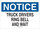 Brady B-555 Aluminum Rectangle White Truck Driver Instruction Sign - 14 in Width x 10 in Height - 43412