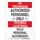 Brady B-302 Polyester Rectangle White No Trespassing Sign - 7 in Width x 10 in Height - Laminated - Language English / Spanish - 124009