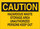 Brady B-401 Polystyrene Rectangle Yellow Hazardous Material Sign - 10 in Width x 7 in Height - 22709