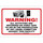 Brady B-401 High Impact Polystyrene Rectangle White Restricted Area Sign - 14 in Width x 10 in Height - 103850
