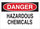 Brady B-120 Fiberglass Reinforced Polyester Rectangle White Hazardous Material Sign - 14 in Width x 10 in Height - 70372