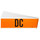Brady 152340 Black on Orange Rectangle Vinyl Cloth Conduit & Voltage Label - 9 in Width - 2.25 in Height - B-498