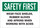 Brady B-120 Fiberglass Reinforced Polyester Rectangle White Chemical Warning Sign - 20 in Width x 14 in Height - 74464