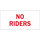 Brady B-302 Polyester Rectangle White Stop Signs, Traffic Control Signs & Banners Sign - 5 in Width x 3.5 in Height - Laminated - 89135