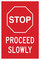 Brady B-555 Aluminum Rectangle Stop Signs, Traffic Control Signs & Banners Sign - 12 in Width x 18 in Height - 124428