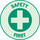 Brady Hard Hat Label 102026 - Green on Silver - 01115