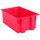 Akro-Mils 35190 Stackable Tote - 1.2 ft, 9 gal - Red - 19 1/2 in x 15 1/2 in x 10 in - 35190 RED