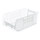 Akro-Mils Akrobin 200 lb Clear Industrial Grade Polymer Stacking Storage Bin - 20 in Length - 12 3/8 in Width - 8 in Height - 1 Compartments - 30281SCLAR