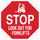 Brady B-555 Aluminum Octagon Red Truck & Forklift Warehouse Traffic Sign - 24 in Width x 24 in Height - 124512