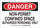 Brady B-555 Aluminum Rectangle White Confined Space Sign - 10 in Width x 7 in Height - 123623