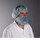 West Chester Blue Universal Latex/Polypropylene Beard Cover - 18 in Stretched Diameter - 662909-719331