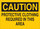 Brady B-401 Polystyrene Rectangle Yellow PPE Sign - 10 in Width x 7 in Height - 22415