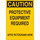 Brady B-120 Fiberglass Reinforced Polyester Rectangle Yellow Confined Space Sign - 10 in Width x 14 in Height - 65916