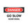 Brady B-401 Polystyrene Rectangle White Stop Signs, Traffic Control Signs & Banners Sign - 14 in Width x 10 in Height - 25807