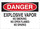 Brady B-302 Polyester Rectangle White Explosives Warning Sign - 14 in Width x 10 in Height - Laminated - 85166