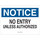 Brady B-401 High Impact Polystyrene Rectangle White Restricted Area Sign - 10 in Width x 7 in Height - 22157