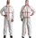 3M Chemical-Resistant Coveralls 00609 - Size XL - White