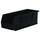 Akro-Mils Akrobin 50 lb Black Industrial Grade Polymer Hanging / Stacking Storage Bin - 14 3/4 in Length - 5 1/2 in Width - 5 in Height - 1 Compartments - 30234 BLACK BINS