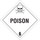 Brady B-120 Fiberglass Reinforced Polyester Square White Truck Placards Sign - 10 3/4 in Width x 10 3/4 in Height - 60426
